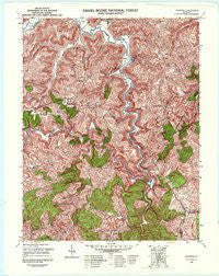Leighton Kentucky Historical topographic map, 1:24000 scale, 7.5 X 7.5 Minute, Year 1952