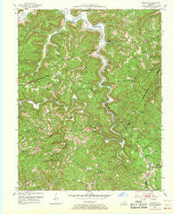 Leighton Kentucky Historical topographic map, 1:24000 scale, 7.5 X 7.5 Minute, Year 1952