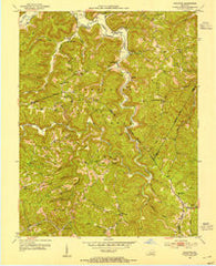 Leighton Kentucky Historical topographic map, 1:24000 scale, 7.5 X 7.5 Minute, Year 1952