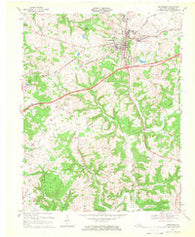Leitchfield Kentucky Historical topographic map, 1:24000 scale, 7.5 X 7.5 Minute, Year 1967
