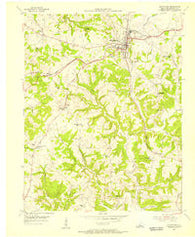 Leitchfield Kentucky Historical topographic map, 1:24000 scale, 7.5 X 7.5 Minute, Year 1954