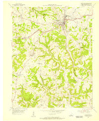 Leitchfield Kentucky Historical topographic map, 1:24000 scale, 7.5 X 7.5 Minute, Year 1954