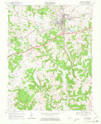 Leitchfield Kentucky Historical topographic map, 1:24000 scale, 7.5 X 7.5 Minute, Year 1967