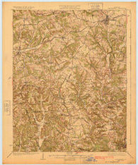 Leitchfield Kentucky Historical topographic map, 1:62500 scale, 15 X 15 Minute, Year 1925
