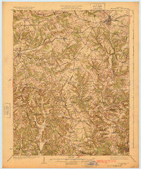 Leitchfield Kentucky Historical topographic map, 1:62500 scale, 15 X 15 Minute, Year 1925