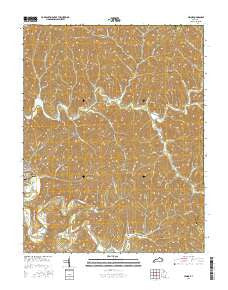 Lenox Kentucky Current topographic map, 1:24000 scale, 7.5 X 7.5 Minute, Year 2016