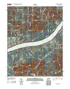 Lewisport Kentucky Historical topographic map, 1:24000 scale, 7.5 X 7.5 Minute, Year 2010