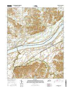 Lewisport Kentucky Current topographic map, 1:24000 scale, 7.5 X 7.5 Minute, Year 2016