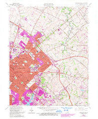 Lexington East Kentucky Historical topographic map, 1:24000 scale, 7.5 X 7.5 Minute, Year 1965