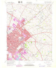 Lexington East Kentucky Historical topographic map, 1:24000 scale, 7.5 X 7.5 Minute, Year 1965