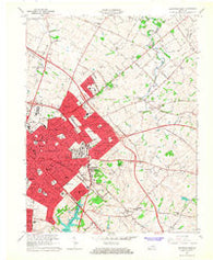 Lexington East Kentucky Historical topographic map, 1:24000 scale, 7.5 X 7.5 Minute, Year 1965