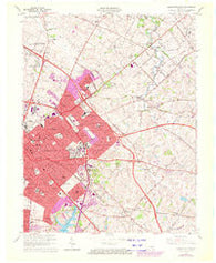 Lexington East Kentucky Historical topographic map, 1:24000 scale, 7.5 X 7.5 Minute, Year 1965