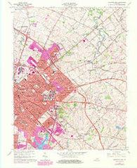 Lexington East Kentucky Historical topographic map, 1:24000 scale, 7.5 X 7.5 Minute, Year 1965