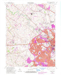Lexington West Kentucky Historical topographic map, 1:24000 scale, 7.5 X 7.5 Minute, Year 1965