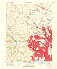 Lexington West Kentucky Historical topographic map, 1:24000 scale, 7.5 X 7.5 Minute, Year 1965