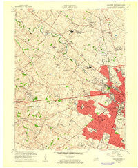 Lexington West Kentucky Historical topographic map, 1:24000 scale, 7.5 X 7.5 Minute, Year 1959