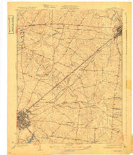 Lexington Kentucky Historical topographic map, 1:62500 scale, 15 X 15 Minute, Year 1929