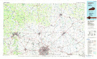 Lexington Kentucky Historical topographic map, 1:100000 scale, 30 X 60 Minute, Year 1986