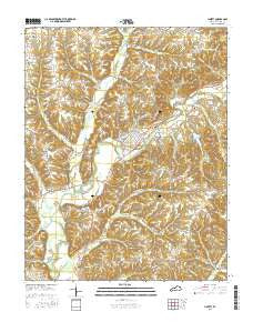 Liberty Kentucky Current topographic map, 1:24000 scale, 7.5 X 7.5 Minute, Year 2016