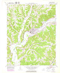 Liberty Kentucky Historical topographic map, 1:24000 scale, 7.5 X 7.5 Minute, Year 1952