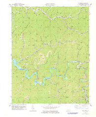 Lick Creek Kentucky Historical topographic map, 1:24000 scale, 7.5 X 7.5 Minute, Year 1978