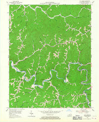 Lick Creek Kentucky Historical topographic map, 1:24000 scale, 7.5 X 7.5 Minute, Year 1954