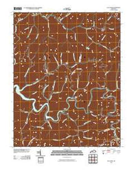 Lick Creek Kentucky Historical topographic map, 1:24000 scale, 7.5 X 7.5 Minute, Year 2010