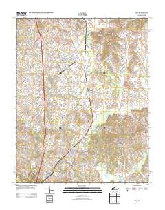 Lily Kentucky Historical topographic map, 1:24000 scale, 7.5 X 7.5 Minute, Year 2013