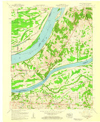 Little Cypress Kentucky Historical topographic map, 1:24000 scale, 7.5 X 7.5 Minute, Year 1958