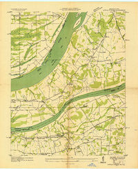 Little Cypress Kentucky Historical topographic map, 1:24000 scale, 7.5 X 7.5 Minute, Year 1936