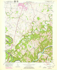 Little Hickman Kentucky Historical topographic map, 1:24000 scale, 7.5 X 7.5 Minute, Year 1952