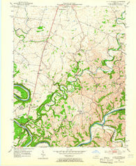 Little Hickman Kentucky Historical topographic map, 1:24000 scale, 7.5 X 7.5 Minute, Year 1952