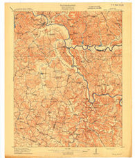 Little Muddy Kentucky Historical topographic map, 1:62500 scale, 15 X 15 Minute, Year 1914