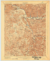 Little Muddy Kentucky Historical topographic map, 1:62500 scale, 15 X 15 Minute, Year 1914