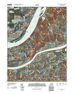 Little Cypress Kentucky Historical topographic map, 1:24000 scale, 7.5 X 7.5 Minute, Year 2010