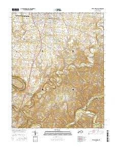 Little Hickman Kentucky Current topographic map, 1:24000 scale, 7.5 X 7.5 Minute, Year 2016