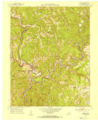 Livingston Kentucky Historical topographic map, 1:24000 scale, 7.5 X 7.5 Minute, Year 1953