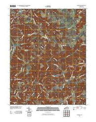 Lodiburg Kentucky Historical topographic map, 1:24000 scale, 7.5 X 7.5 Minute, Year 2010