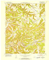 Lodiburg Kentucky Historical topographic map, 1:24000 scale, 7.5 X 7.5 Minute, Year 1953