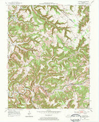 Lodiburg Kentucky Historical topographic map, 1:24000 scale, 7.5 X 7.5 Minute, Year 1953