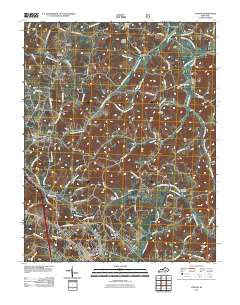 London Kentucky Historical topographic map, 1:24000 scale, 7.5 X 7.5 Minute, Year 2011