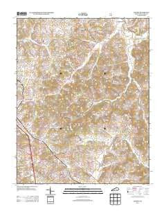 London Kentucky Historical topographic map, 1:24000 scale, 7.5 X 7.5 Minute, Year 2013