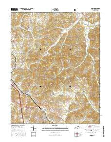 London Kentucky Current topographic map, 1:24000 scale, 7.5 X 7.5 Minute, Year 2016