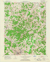 London Kentucky Historical topographic map, 1:24000 scale, 7.5 X 7.5 Minute, Year 1952