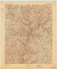 London Kentucky Historical topographic map, 1:125000 scale, 30 X 30 Minute, Year 1897