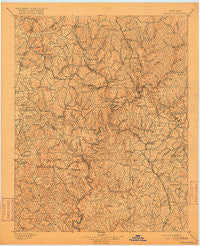 London Kentucky Historical topographic map, 1:125000 scale, 30 X 30 Minute, Year 1897