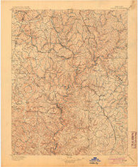 London Kentucky Historical topographic map, 1:125000 scale, 30 X 30 Minute, Year 1897