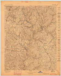 London Kentucky Historical topographic map, 1:125000 scale, 30 X 30 Minute, Year 1897