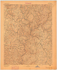London Kentucky Historical topographic map, 1:125000 scale, 30 X 30 Minute, Year 1893