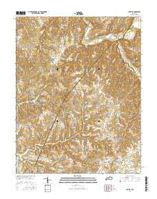 Loretto Kentucky Current topographic map, 1:24000 scale, 7.5 X 7.5 Minute, Year 2016